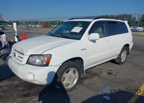 2005 Toyota Highlander Limited V6 из США, поврежденный, VIN JTEEP21A650123129